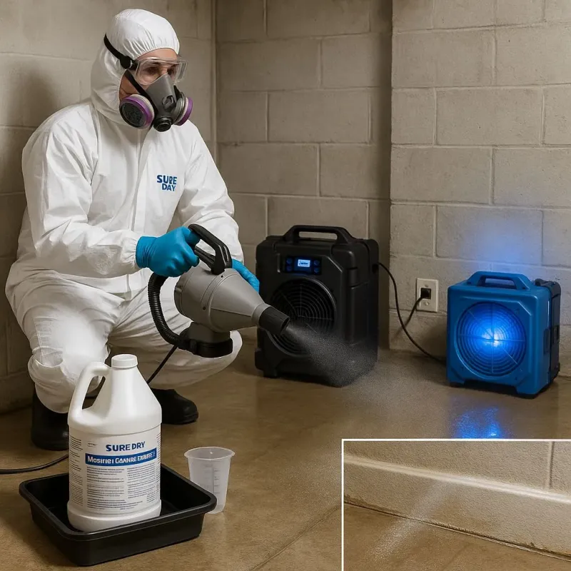 Sanitization and Odor Removal process in Nassau Bay, TX