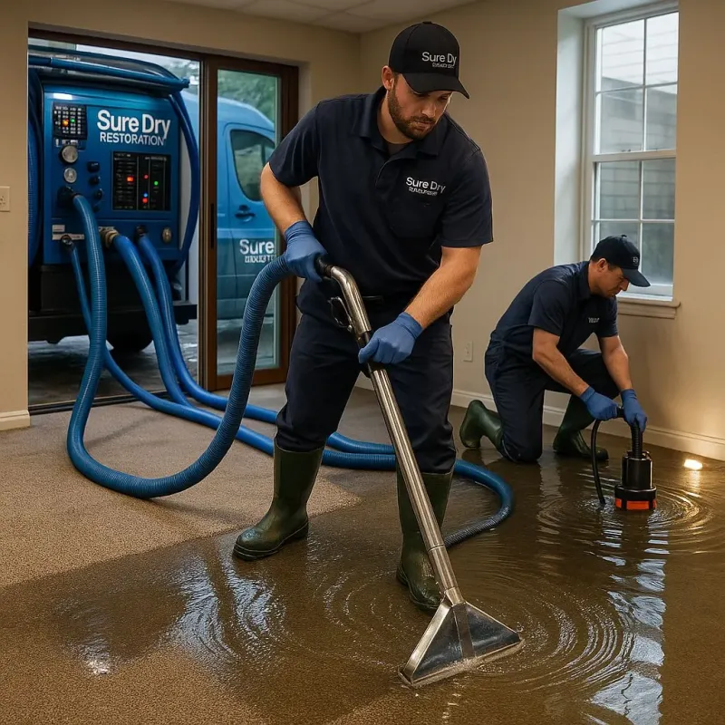 Water Extraction and Removal process in Nassau Bay, TX